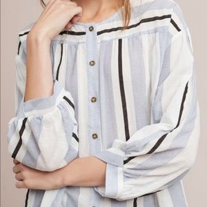 Anthropologie Castello Striped Tunic